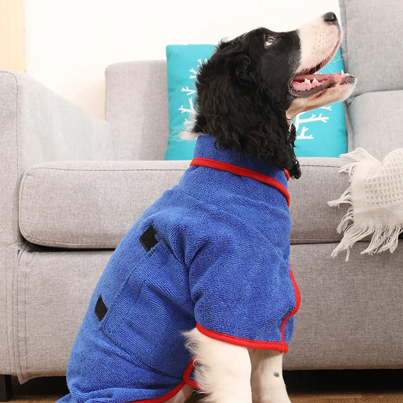 Albornoz absorbente para mascotas, de secado rápido Toalla de baño, accesorios para perros pequeños, medianos y grandes - imagen 3