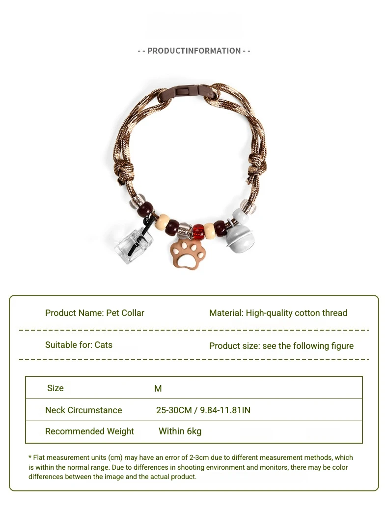 Collar multicolor ajustable