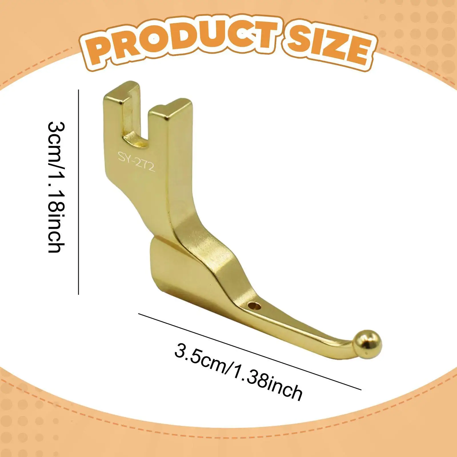 Professional Metal Sequin Bead Presser Foot Smooth Fabric Feeding for Industrial Sewing and Accessories