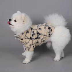 Abrigo suave para gatos y perros con osito estampado – ropa de otoño