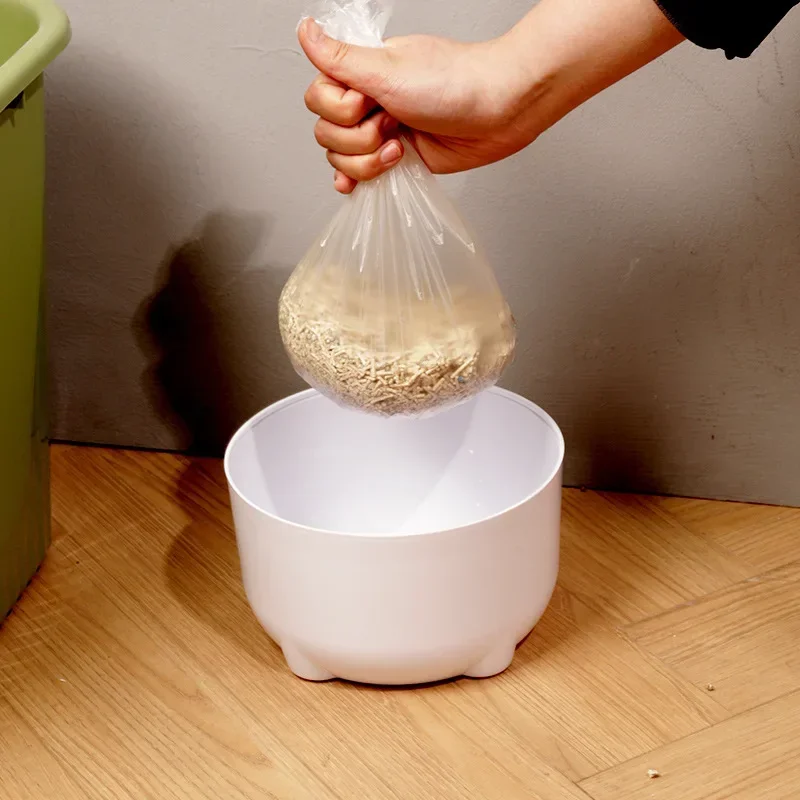 Cubo de basura para mascotas pequeñas, cubo de basura para limpieza de arena para gatos a prueba de mascotas con tapa, suministros desodorizantes para perros - imagen 3