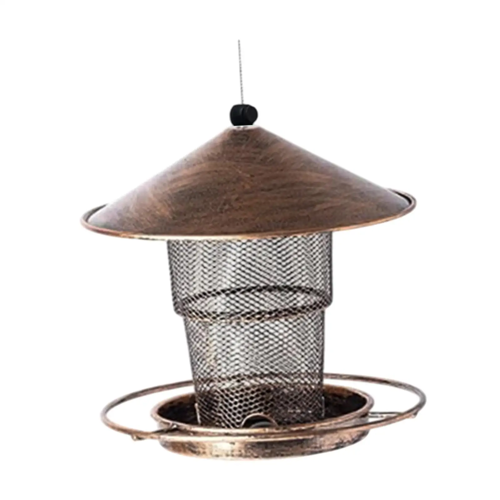 Bird Feeder for Outside Garden Decoration Weatherproof Easy Clean Hollow Design Bird Food Bowl Feeding Station for Backyard