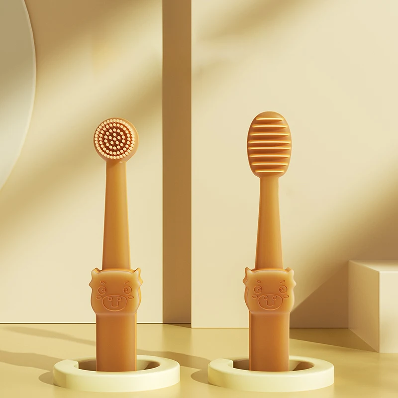 HOOPET-cepillo de dientes pequeño de silicona para gato, conjunto de pasta de dientes para perro, eliminación de mal aliento, suministros de limpieza de dientes comestibles - imagen 2