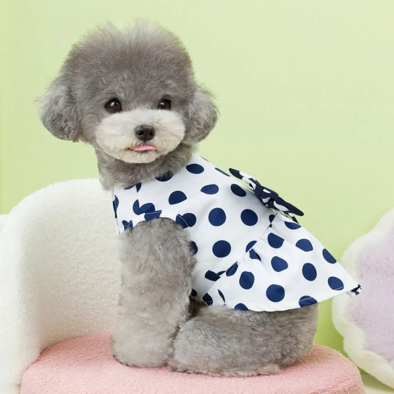 Vestido floral con lazo para gatos y perros – Ropa de verano - imagen 5