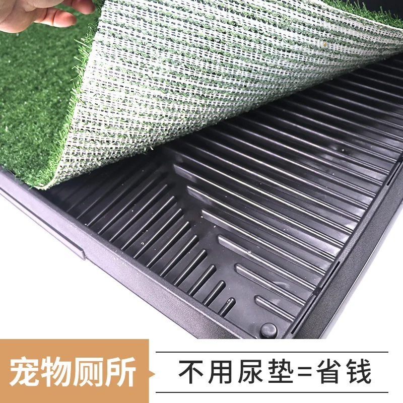 Inodoro para perros con césped artificial y valla absorbente - imagen 5