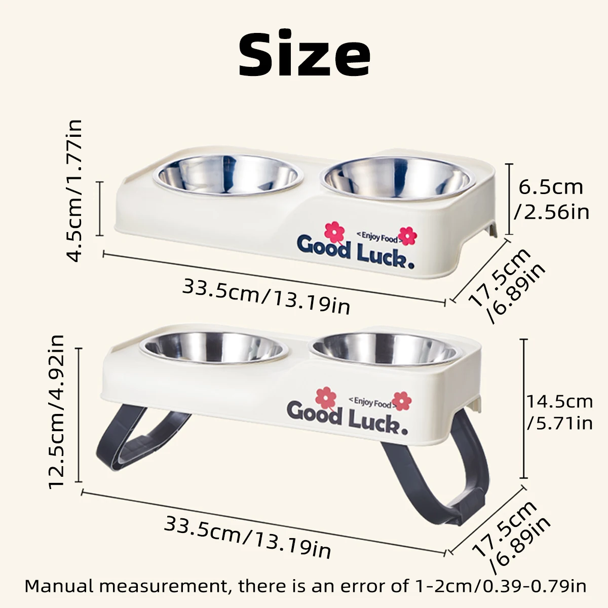 Un cuenco antideslizante para mascotas con diseño alto-bajo y personalidad de Color dopamina, plato de alimentación para perros y gatos para perros medianos a pequeños - imagen 2