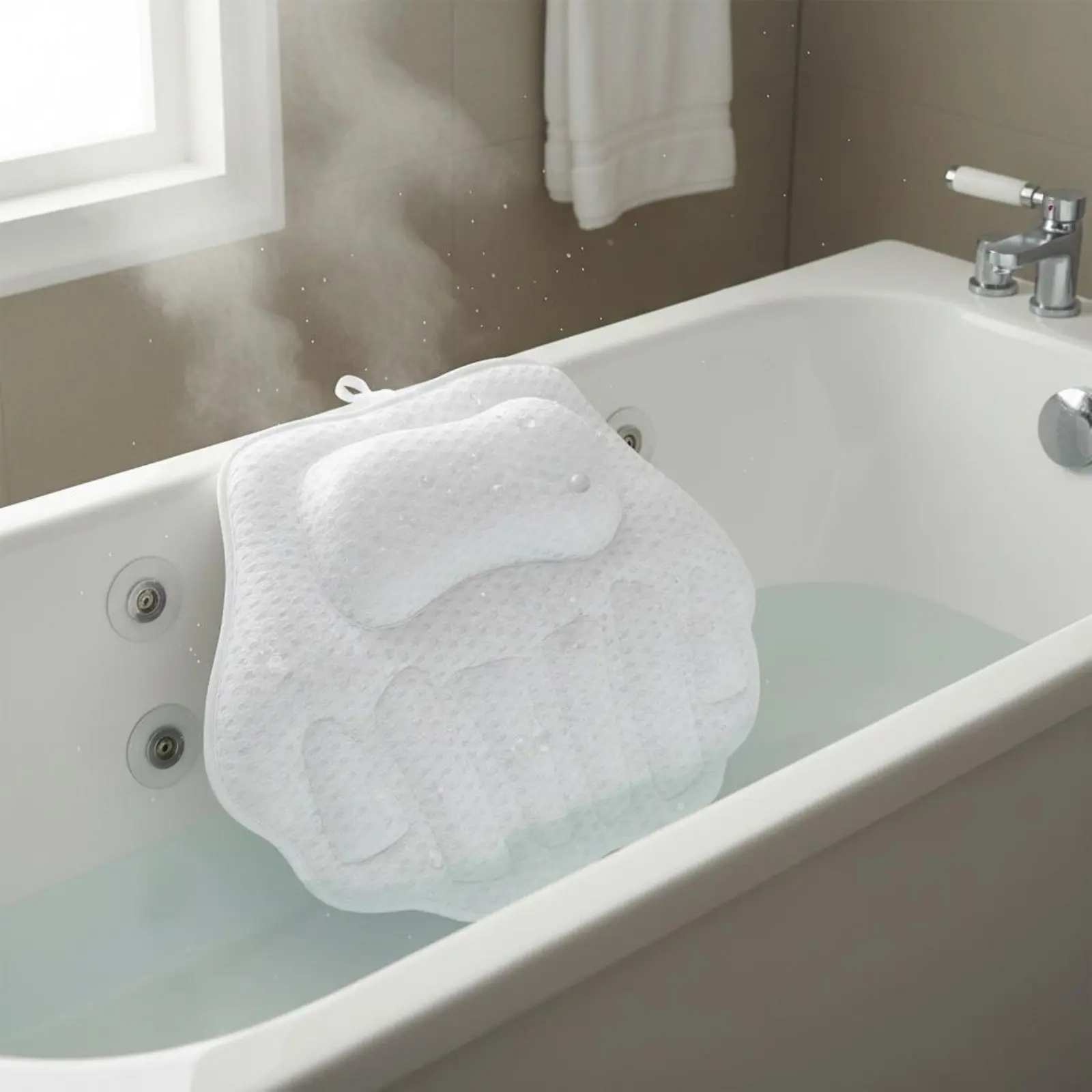 Almohada de sujeción suave y transpirable para bañar gatos