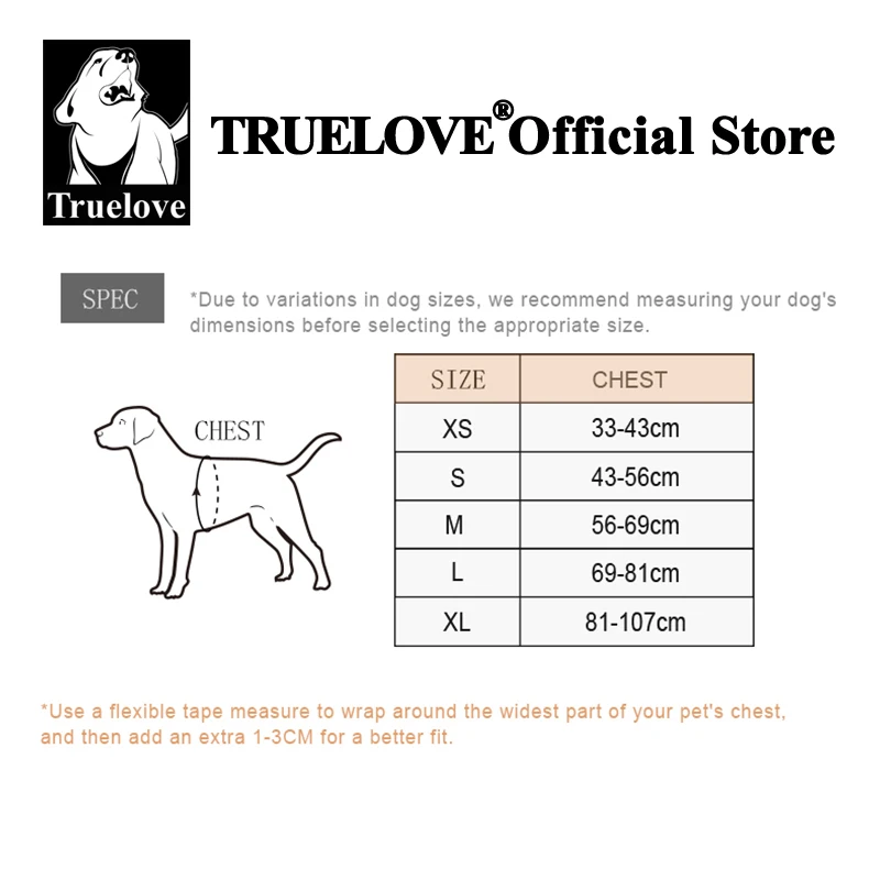 TRUELOVE-arnés a prueba de Escape con bolsillo con cremallera, chaleco táctico para perros y mochila militar de entrenamiento de fácil Control YH1811 - imagen 5