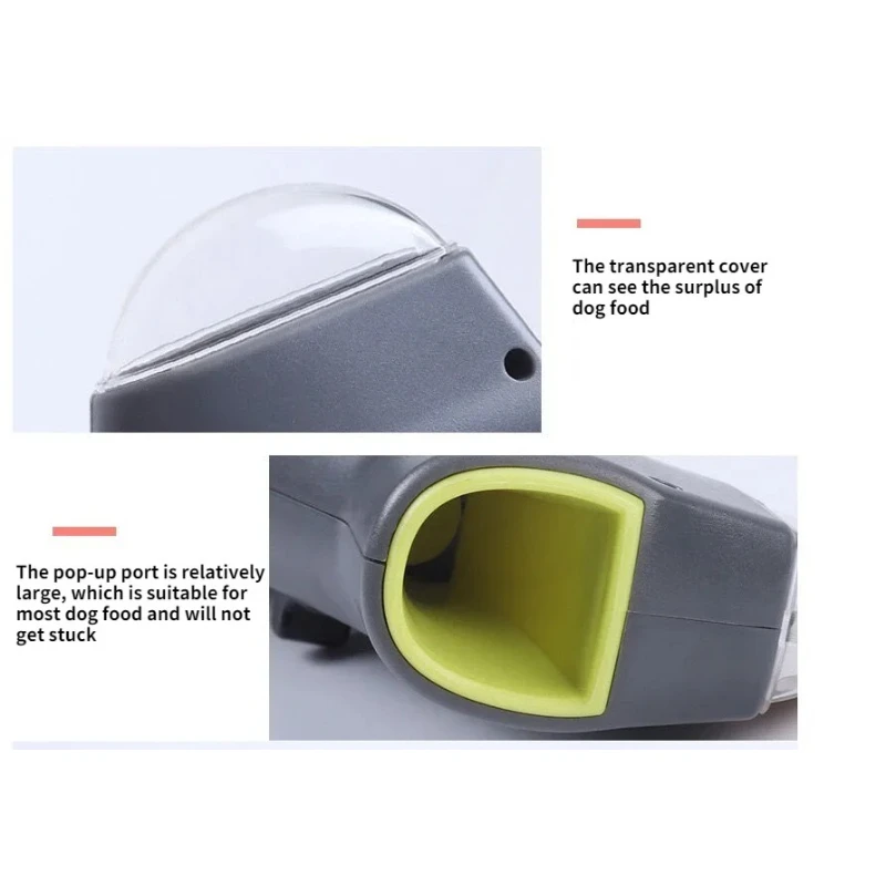 Lanzador de golosinas portátil para mascotas, juguete interactivo de entrenamiento para perros para jugar al aire libre, ejercicio y alivio del aburrimiento, dispensador de refrigerios para mascotas - imagen 4