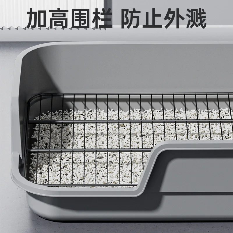 Inodoro para perros de gran tamaño a prueba de salpicaduras, valla alta inclinada, inodoro plano para perros pequeños, suministros para mascotas antisalpicaduras de orina - imagen 2