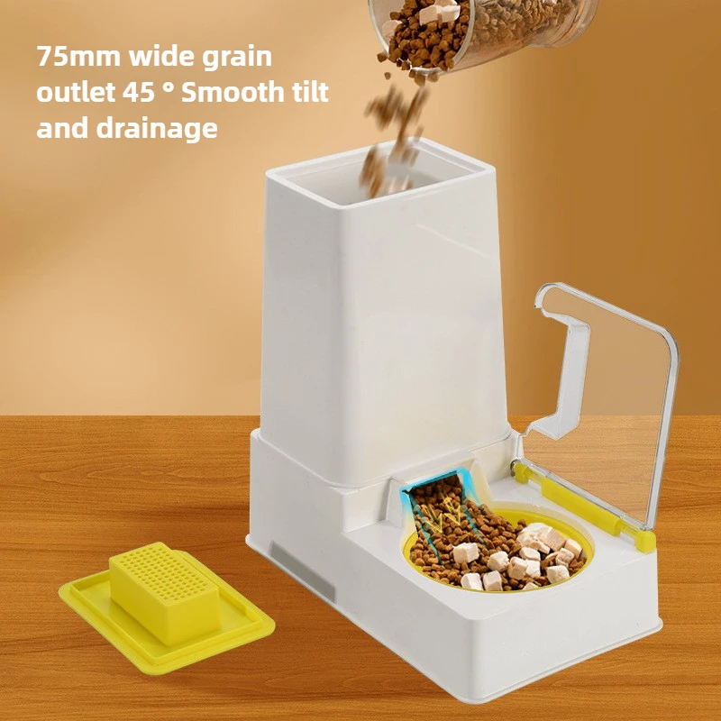 Comedero automático para gatos, cuenco profesional para gatos, comedero para mascotas, cuencos de cerámica de acero inoxidable, alimentador para croquetas, dispensador de comida para mascotas - imagen 4