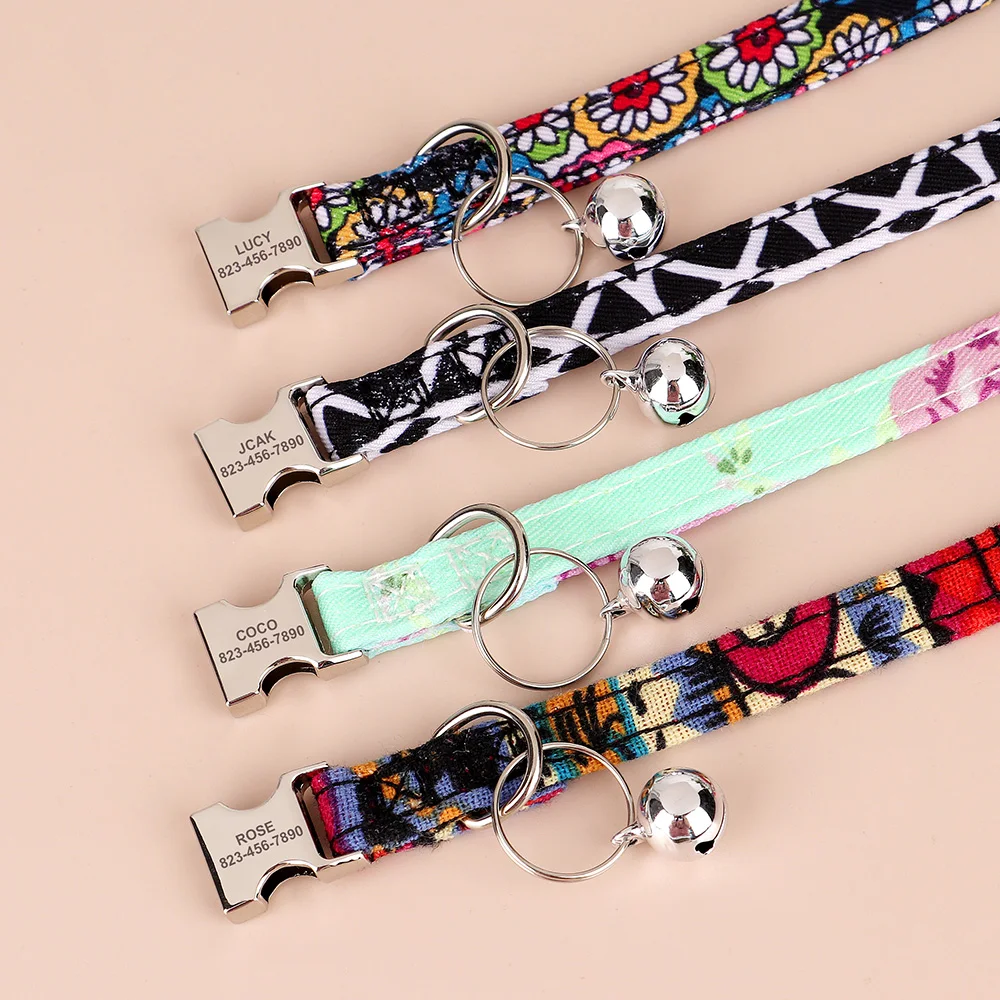 Collar personalizado para gato con placa grabada – Ajustable antipérdida - imagen 4