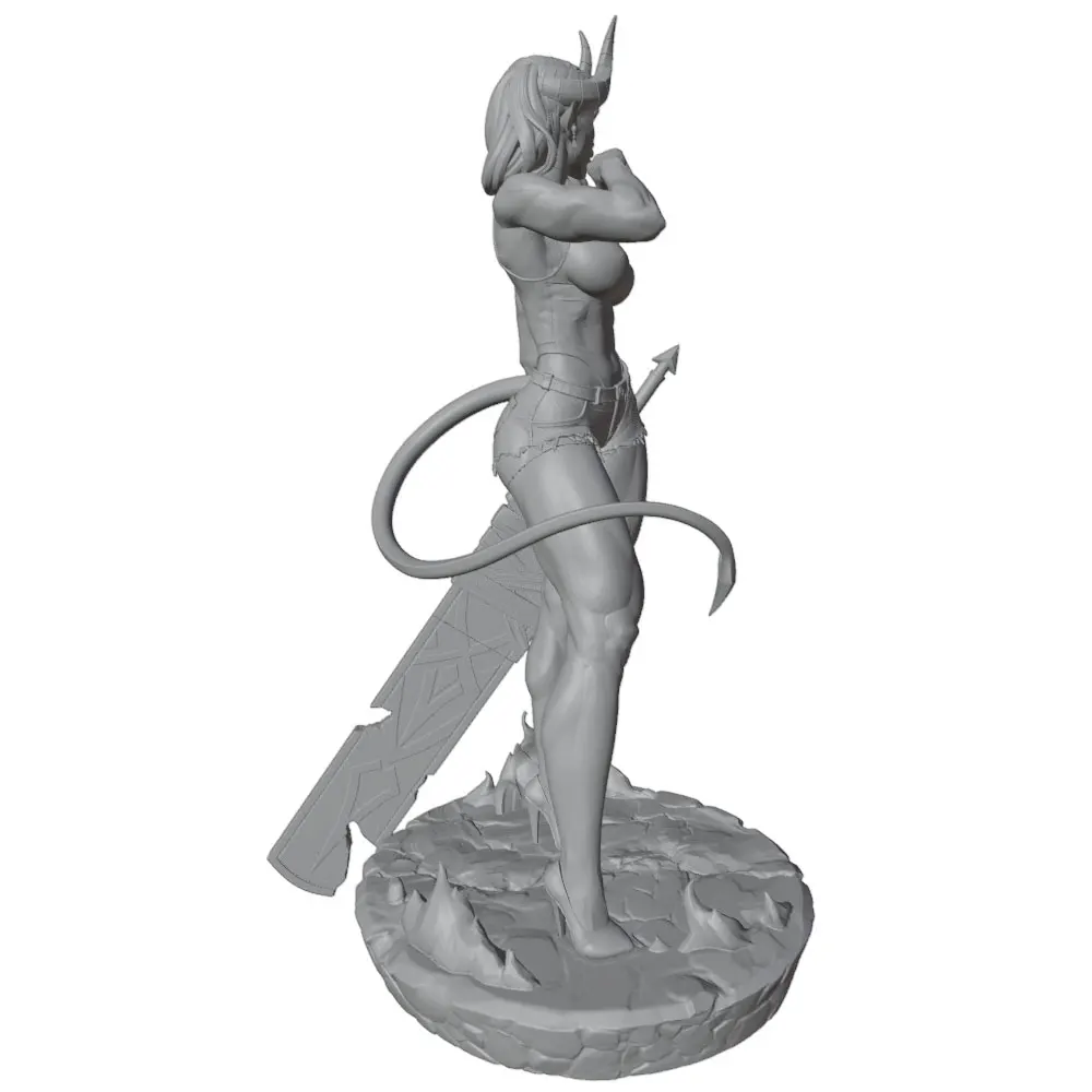 Figura anime 3D para decorar habitación, miniatura GK sin montar ni pintar 1/24 - imagen 3