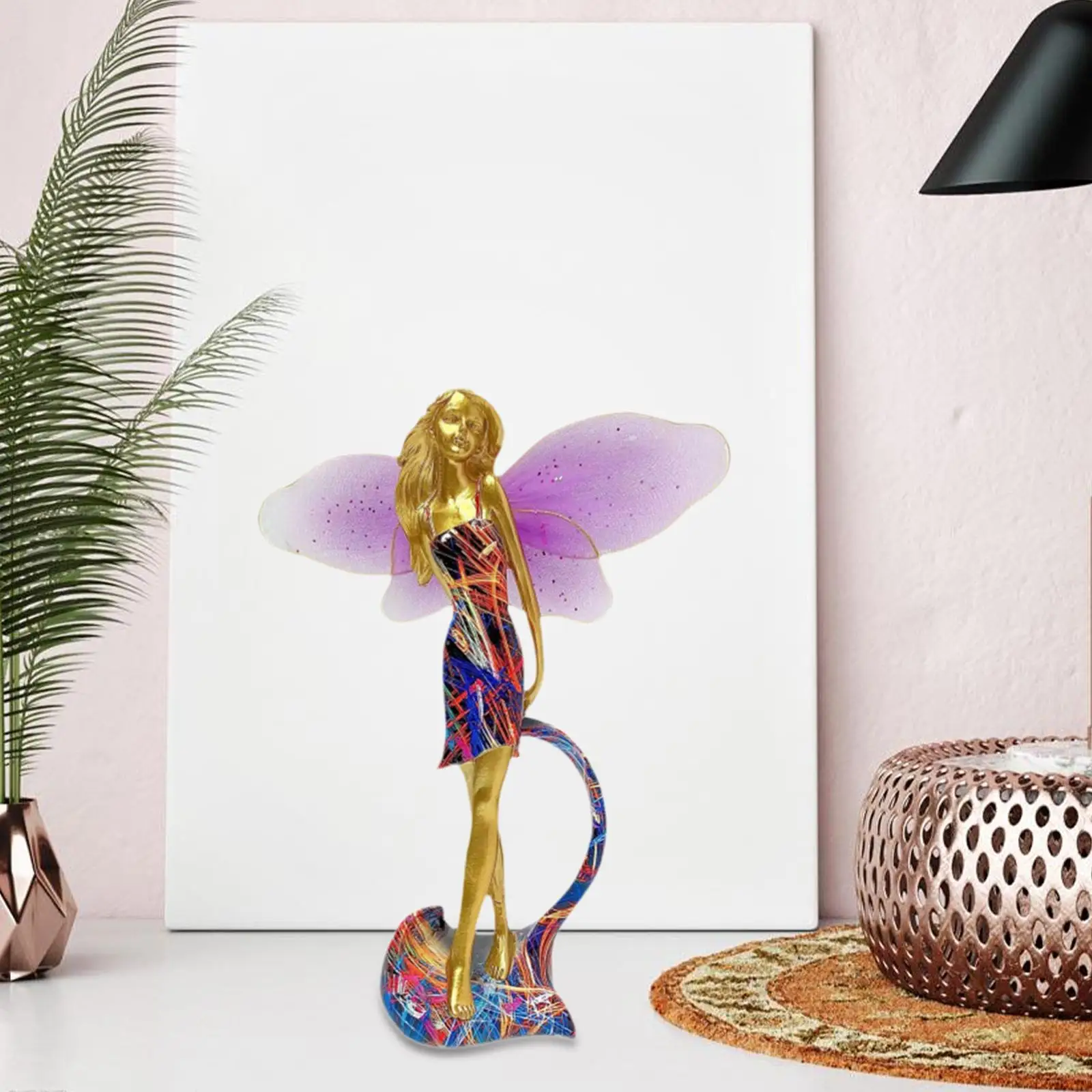 Fairy Garden Resin Figurine Cute Butterfly Elf Decor Sculpture Patio Decoration Girl Statue for House Bookshelf Living Room Fairy Garden Resin Figurine Cute Butterfly Elf Decor Sculpture Patio Decoration Girl Statue for House Bookshelf Living Room