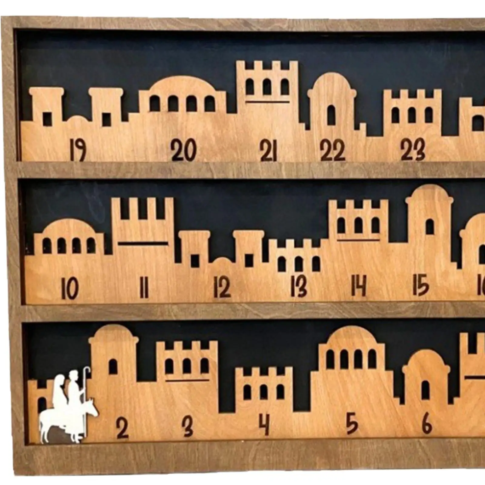 Christmas Vacation Advent Calendar Home Decor Nativity Advent Calendar 2024 for Holiday Birthday Xmas Festival Family Friends
