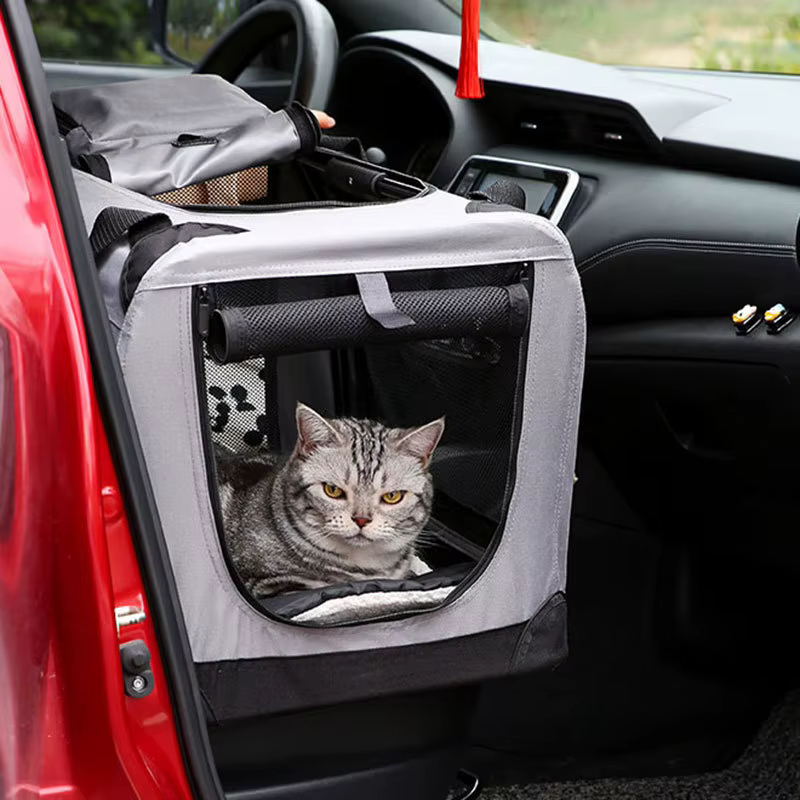 Bolsa de transporte plegable para gatos y perros – Gran capacidad - imagen 2