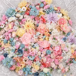 Flores de seda decorativas para acuario de peces