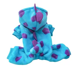 Disfraz dinosaurio térmico para perros pequeños – Mono con capucha