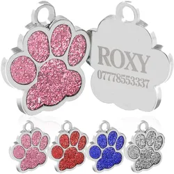 Etiqueta de identificación para gatos y perros con grabado gratis
