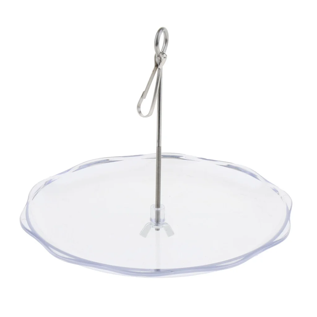 Parrot Holder Fruits Fork Plate Stainless Steel Stick Birds Feeding Parrot Holder Fruits Fork Plate Stainless Steel Stick Birds Feeding