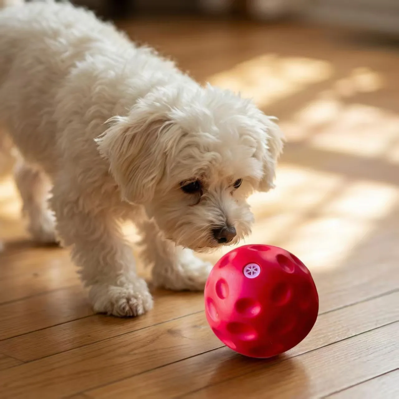 Pelota con sonido para perros – Juguete masticar y limpieza dental - imagen 2
