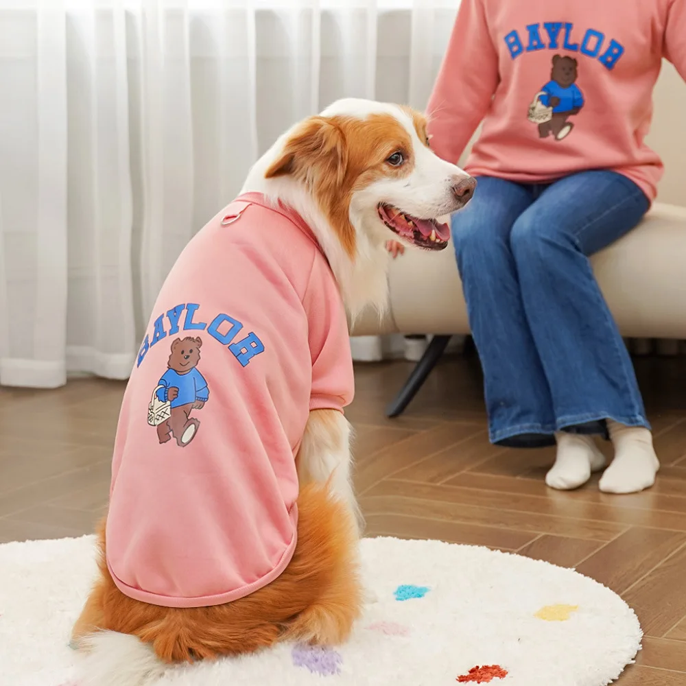 Sudaderas con capucha para perros grandes, ropa de lujo para perros de otoño e invierno, abrigo cálido para mascotas, chaqueta para perros grandes, ropa deportiva para exteriores, sudadera para perros - imagen 5