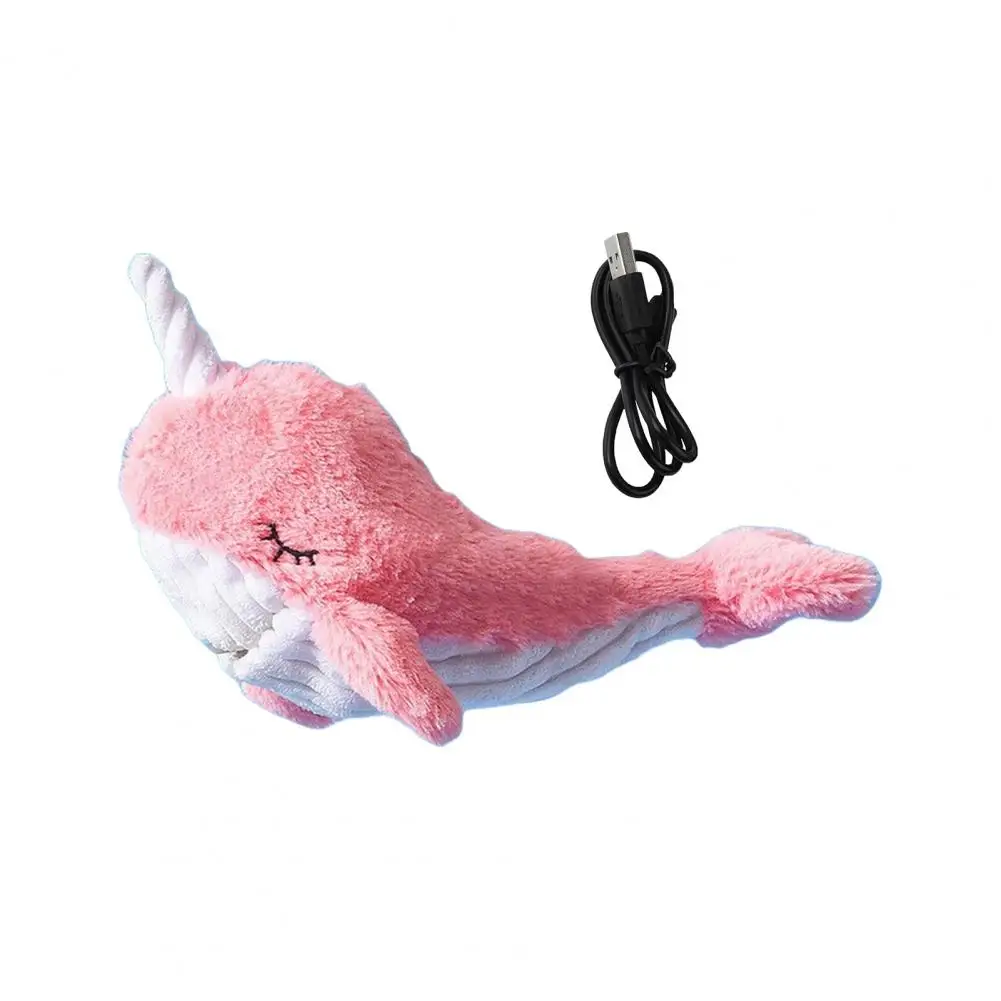 Juguete interactivo para perro, tiburón de peluche recargable, pez Wiggly, suministros para perros pequeños, medianos y grandes - imagen 5
