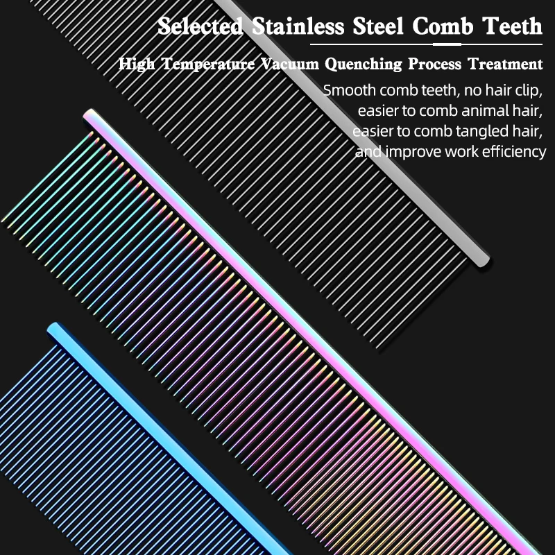 Nuevo estilo, peine de piano para el cuidado de mascotas, competencia especial de peluche, caniche, pelo abierto, peine de nudo, selección de pelo de perro, peine de línea recta - imagen 4