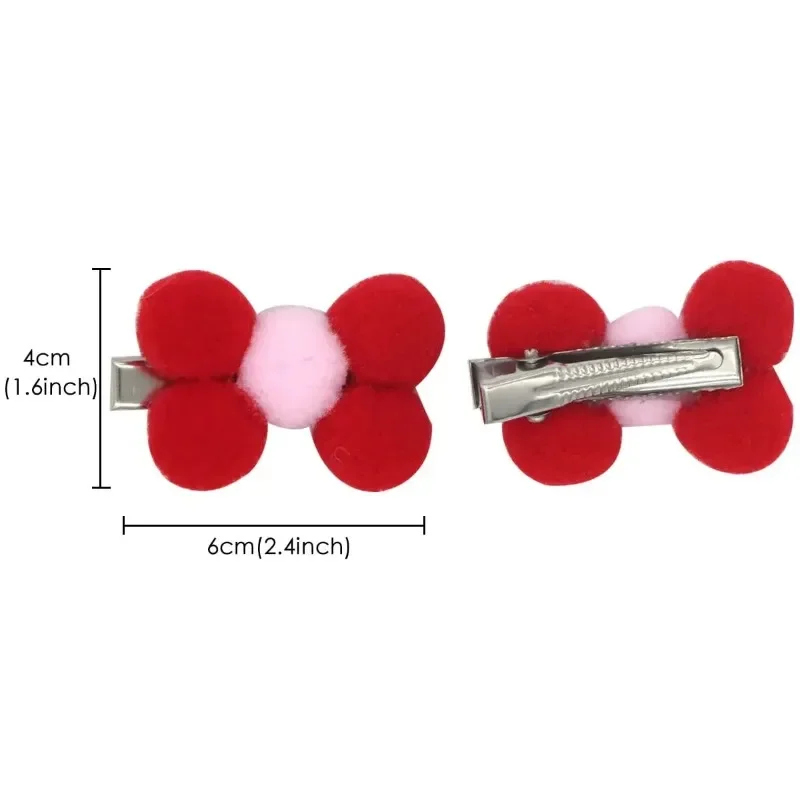 Accesorios para el cabello para perros, pinzas para el pelo con lazo para perros y gatos, productos de aseo, lazos para el pelo para cachorros, 6 uds. - imagen 5