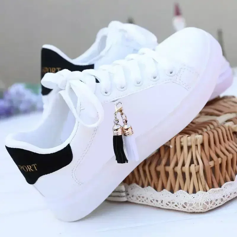 Zapatillas transpirables para mujer – Zapatos casuales de malla beige - imagen 3
