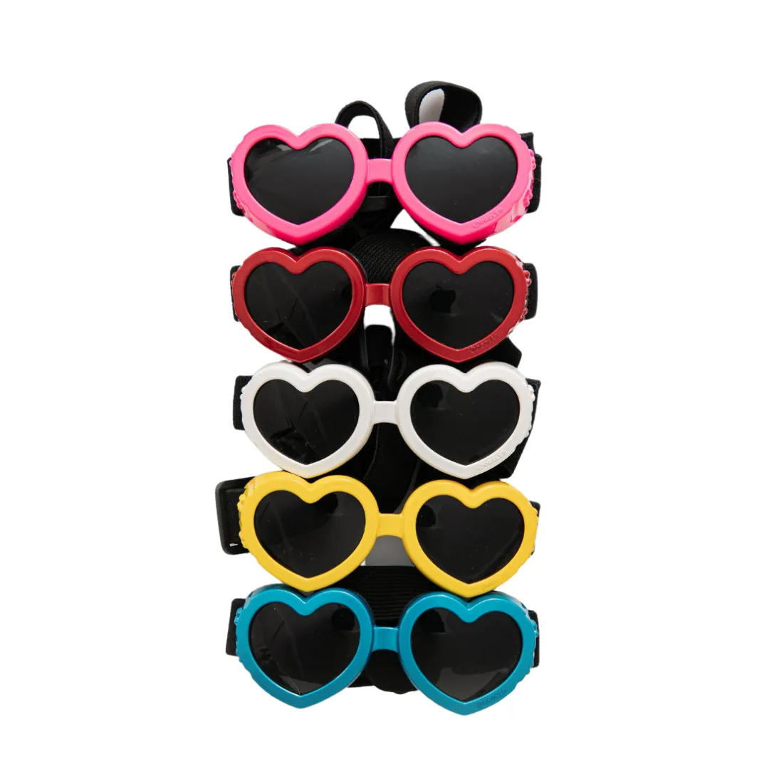 Gafas para mascotas INS, gafas de sol en forma de corazón, gafas resistentes al viento y a los rayos UV, adecuadas para perros pequeños, gatos, accesorios para perros - imagen 5