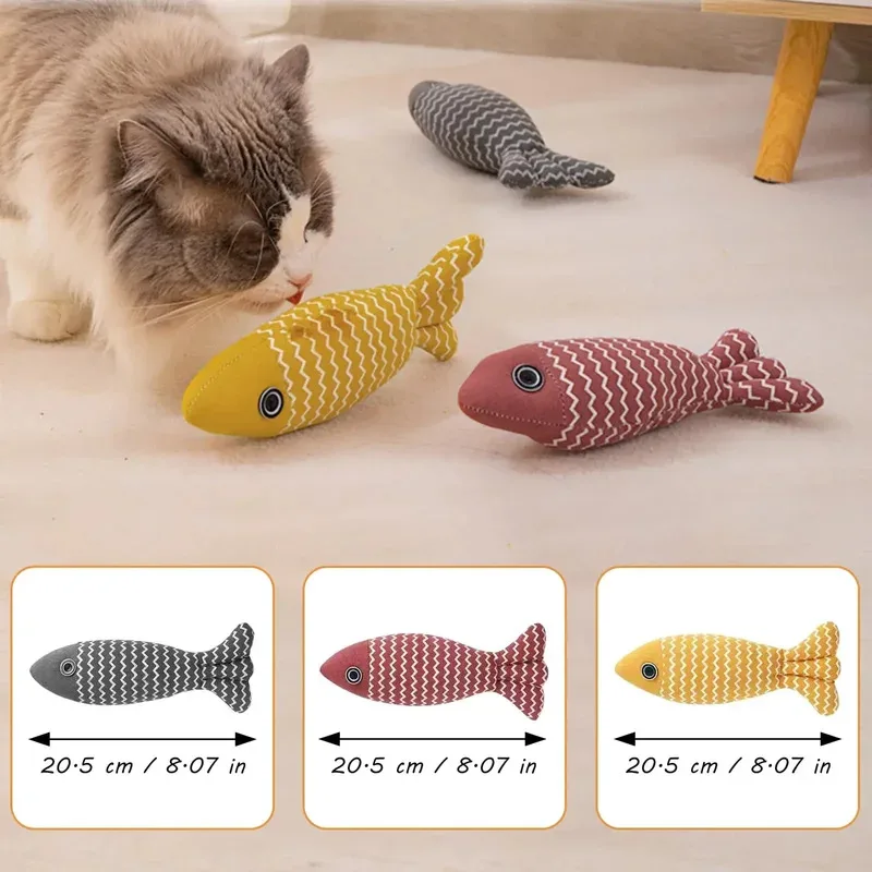 Juguetes para gatos, peces, hierba gatera, juguete interactivo para gatos, juguete para masticar, almohada para gatos, juguetes para gatitos, ejercicio, Kicker, juguetes para gatos de interior, Kit para gatitos - imagen 5