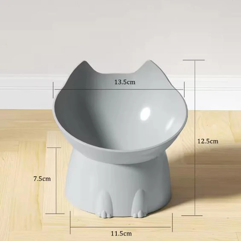 Cuenco elevado antivuelco para gatos y perros con protección de cuello - imagen 5