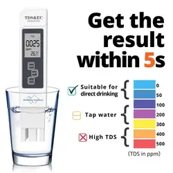 Medidor TDS y EC para agua de perros y gatos – Tester calidad potable