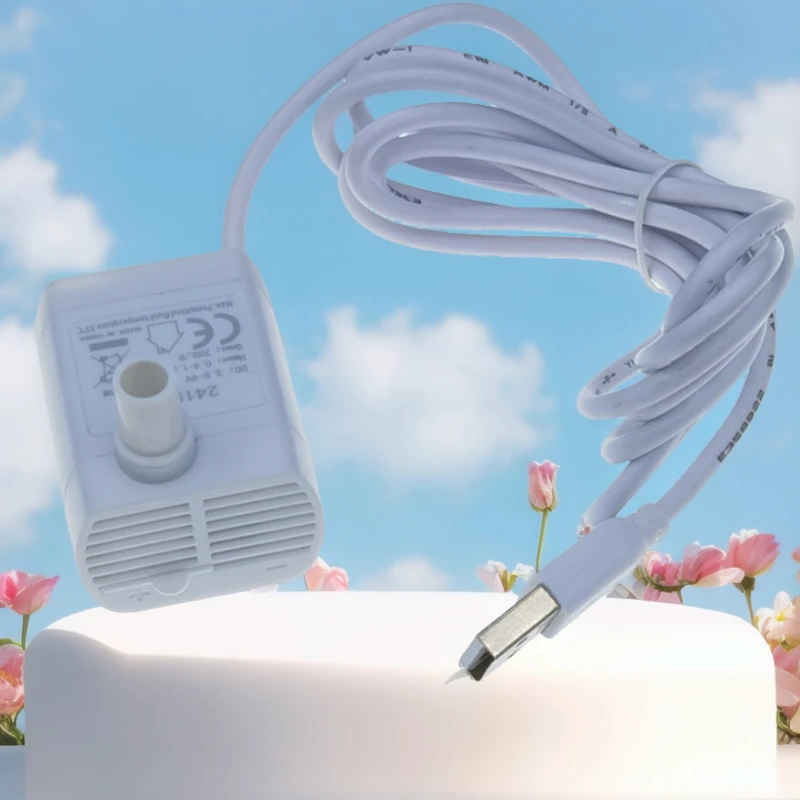 Mini bomba de agua ultrasilenciosa, 3W, 5V-12V, bomba sumergible en miniatura USB, herramientas de circulación de oxígeno para acuario, bomba para estanque - imagen 4