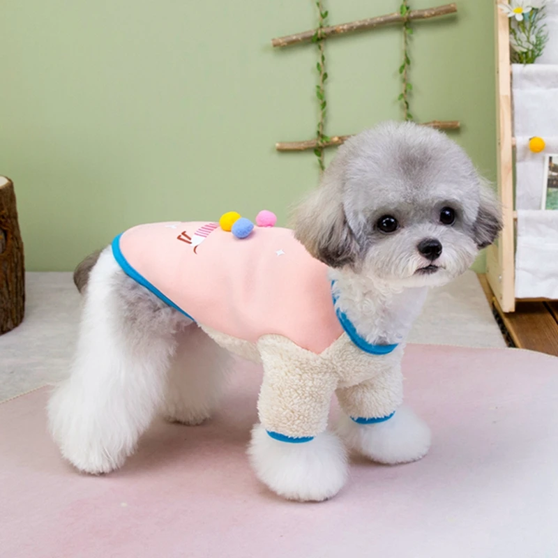 Ropa bonita para perros pequeños, suéter para el Día de San Valentín para cachorros, ropa suave para cachorros, suéteres de invierno para cachorros, traje para perros y gatos