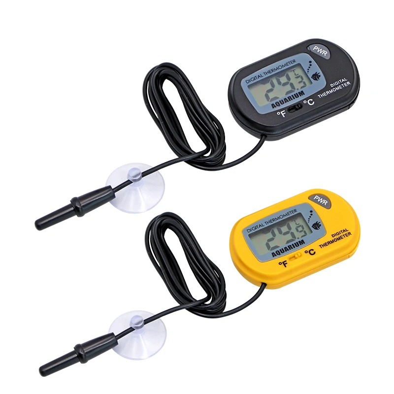 Termómetro Digital LCD para acuario, medidor de temperatura del agua, Detector de temperatura para acuario, alarma de peces, suministros para mascotas, herramienta acuática - imagen 2
