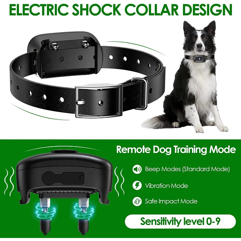 Collar de entrenamiento remoto inalámbrico 2 en 1 para perro, valla impermeable/recargable, sistema de contención, rango de radio de 16 pies a 393 pies - imagen 5