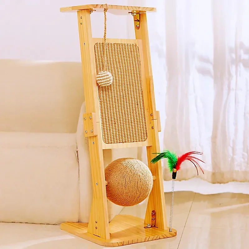 Poste rascador para gatos, Protector de sofá, bola para atrapar, poste rascador para gatos, amoladora de garras, tablero de Sisal para gatos, suministros para mascotas - imagen 3