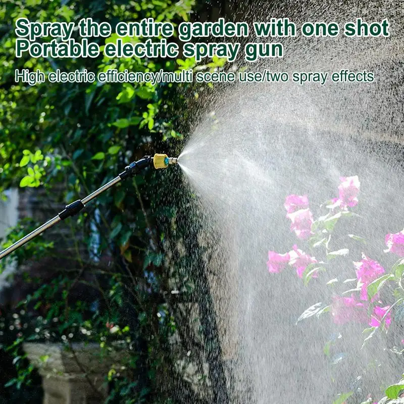 Pulverizador de jardinería eléctrico portátil, herramienta de riego, recargable por USB, para plantas de patio - imagen 3