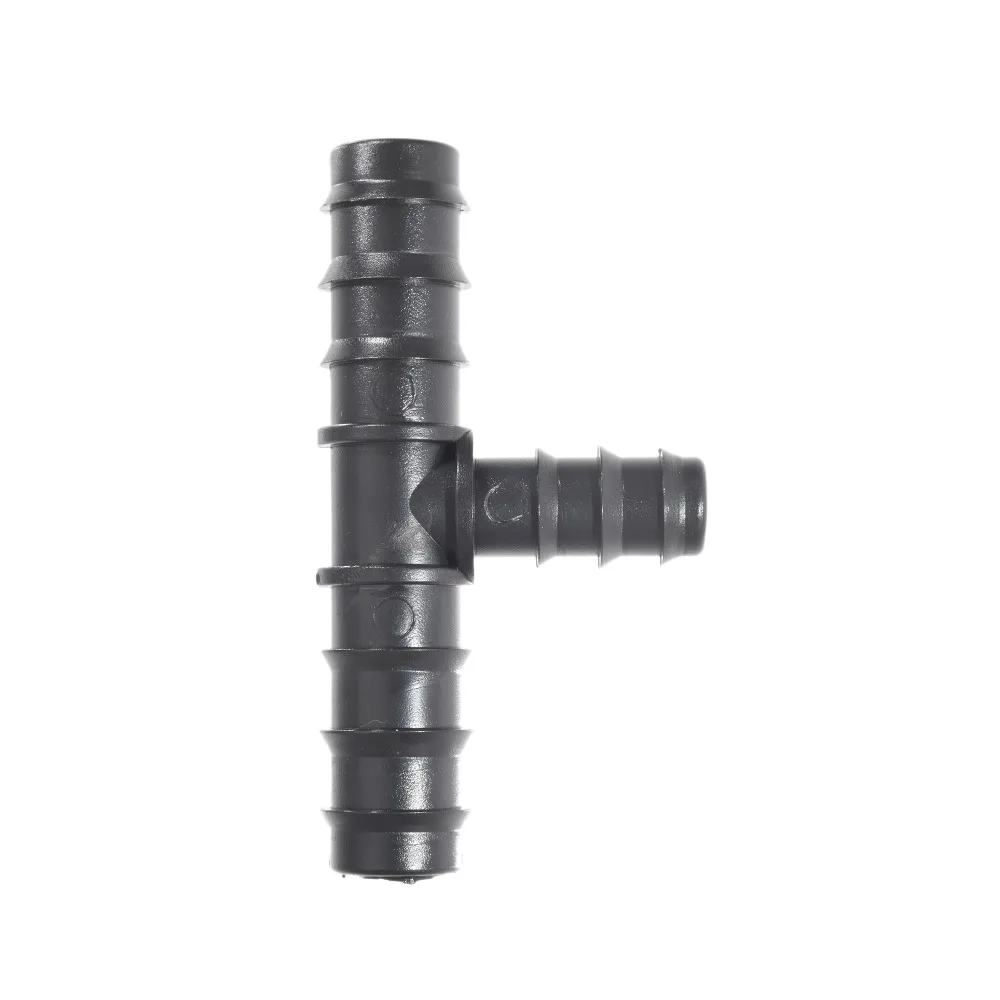 Conectores en T de manguera de PE, accesorios reductores de plástico duraderos de 20mm a 16mm para riego de jardín, proyectos de bricolaje, 5 uds.