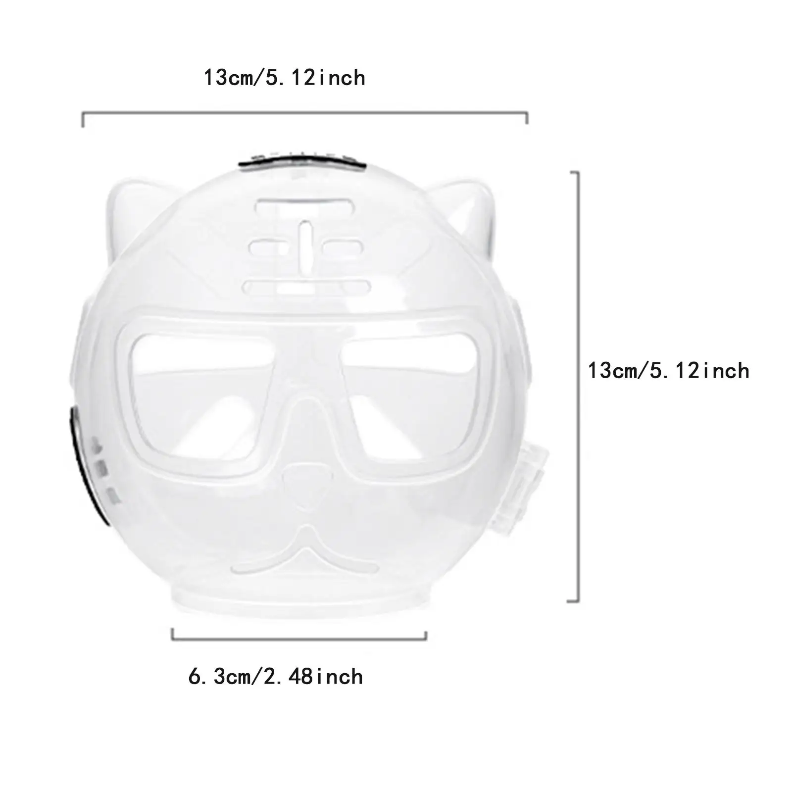 Cat Muzzle Cat Hood Breathable Comfortable Accessories Grooming Helmet Cat Mouth Cover for Beauty, Travel Shaving Bathing