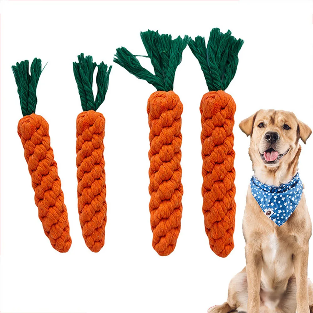 Juguete dental de cuerda con forma de zanahoria para perros - imagen 2