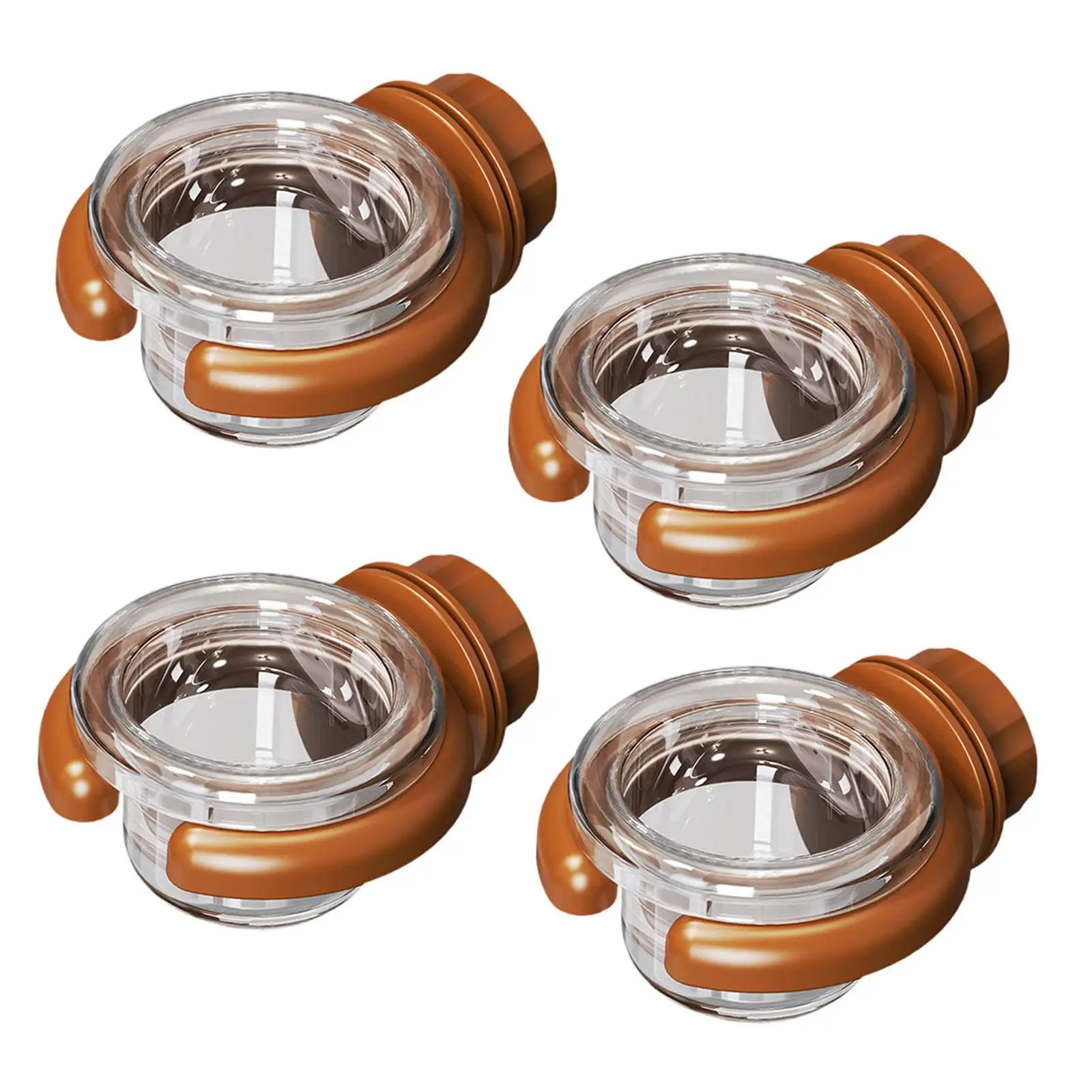 4x accesorio para comedero de agua para pájaros, versátil, fácil de limpiar, resistente, profesional, transparente, cuenco de alimentación colgante, decoración de jardín - imagen 3