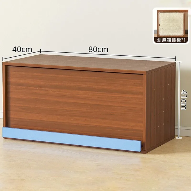 Casa modular para gatos con rascador: escondite y almacenaje - imagen 2