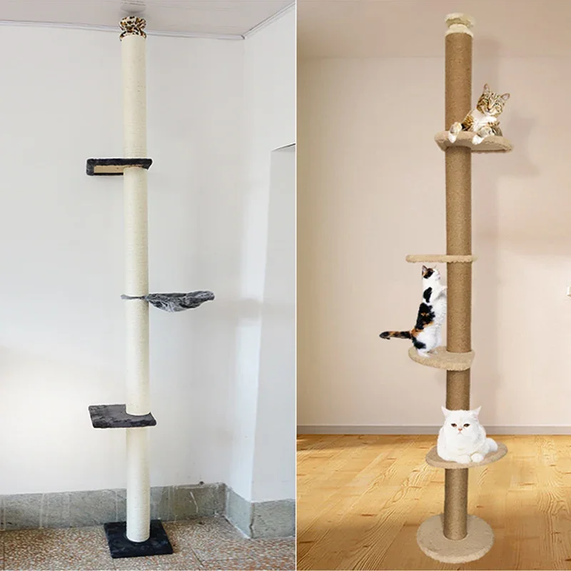 Accesorios para árboles de gatos DIY, poste rascador para gatos, soporte para arañazos, techo, torre de escalada para gatos, plataforma, casa para gatos, hamaca, muebles para mascotas - imagen 2