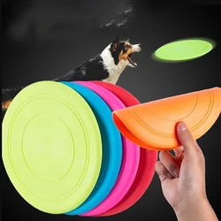 Disco volador de silicona para perros resistente al lanzar