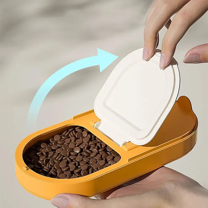 Botella de agua portátil 2 en 1 para perros, dispensador de agua para mascotas con contenedor de comida, cuenco para perros y gatos a prueba de fugas para senderismo, caminar y viajar - imagen 5