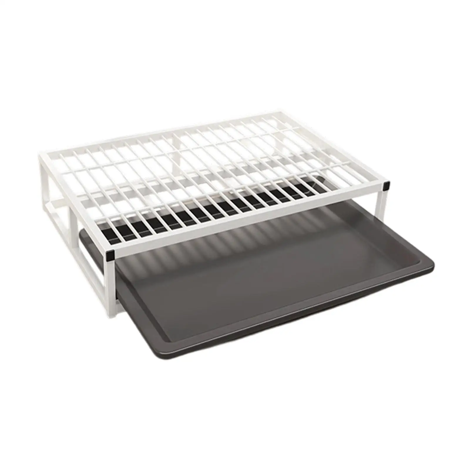 Dog Litter Box Potty Tray with Holder Absorbent Mat Raised Grid Removable Drawer Dog Litter Box Potty Tray with Holder Absorbent Mat Raised Grid Removable Drawer