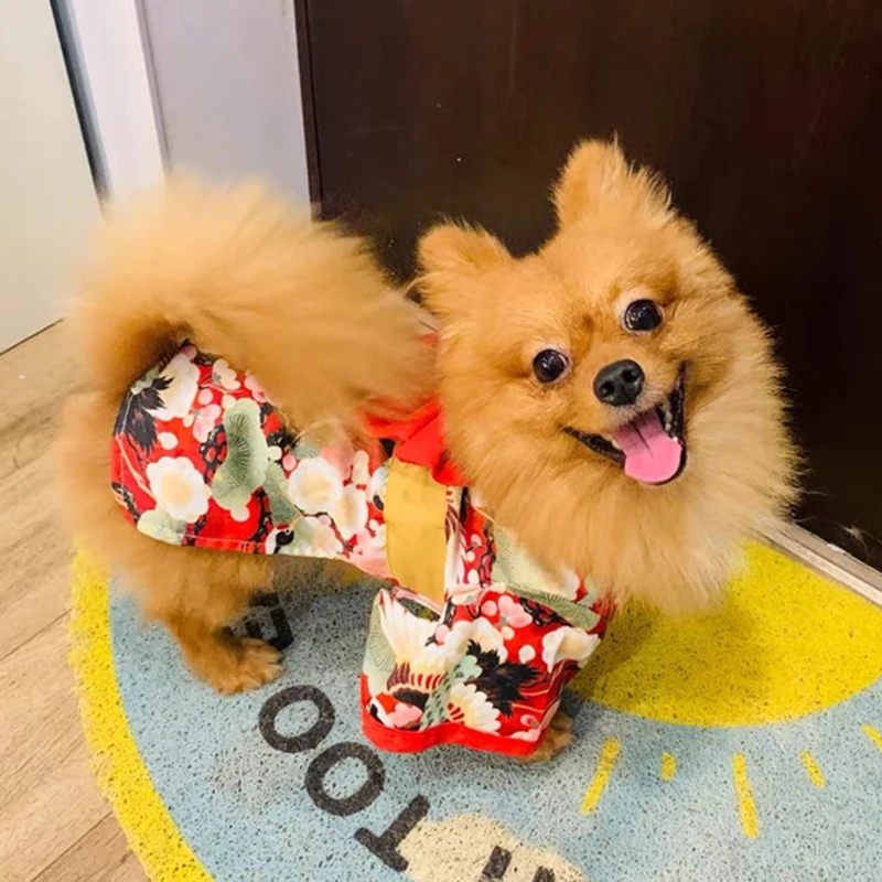 Kimono japonés para perros y gatos pequeños - Disfraz formal - imagen 4